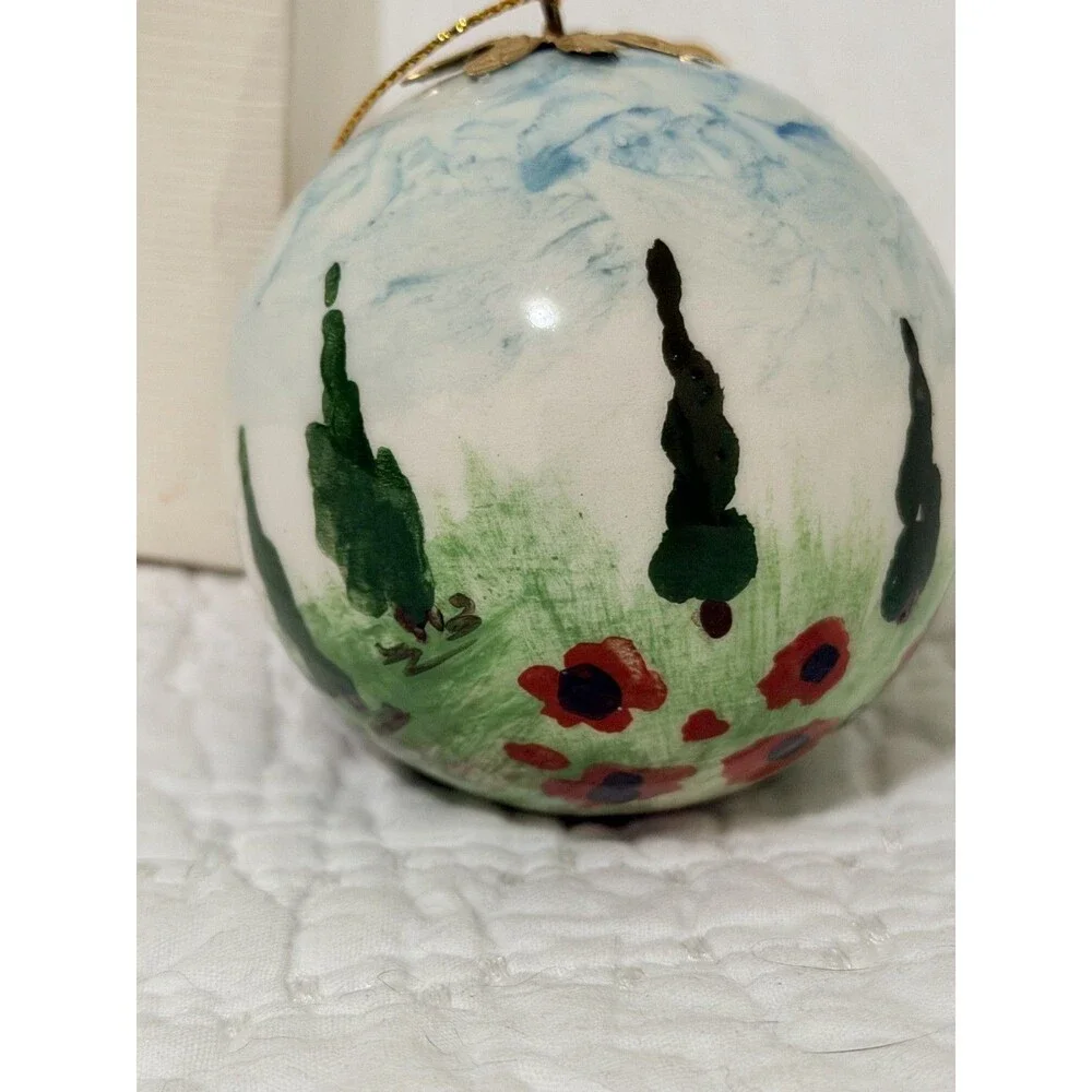 Handpainted Glass Leaning Tower of PISA Italy Holiday Ornament